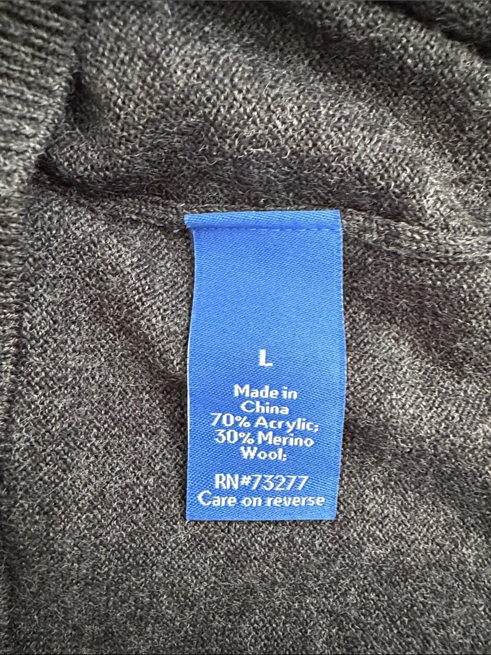 Apt. 9 Men's Merino Wool Blend Crewneck Colorblock Sweater Lg NWT